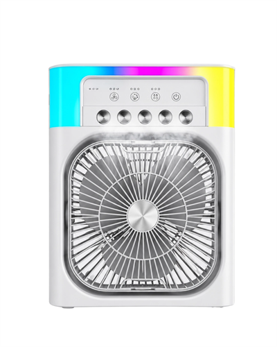 Su Buharlı Mini Klima Fan RGB Işıklı Taşınabilir Serinletici