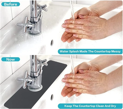 Su Emici Sihirli Lavabo Kenar Matı 38x13cm Bx40
