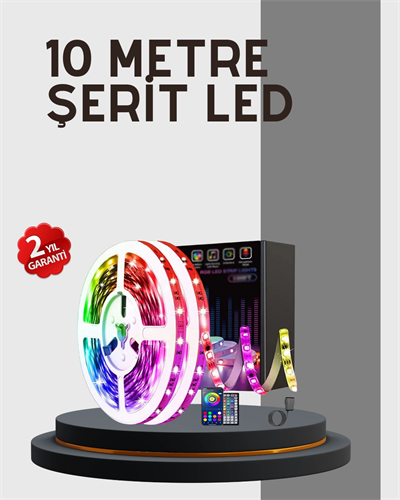 Su Geçirmez 10M Smart Şerit Led TV Arkası ve Oda Dekorasyonu İçin