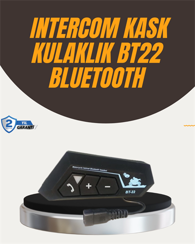Su Geçirmez BT22 Bluetooth Kask Kulaklığı GPS ve Müzik Uyumlu