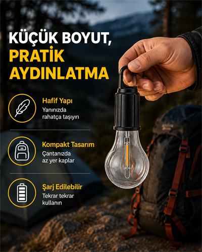 Su Geçirmez Dış Mekan LED Çadır Işığı