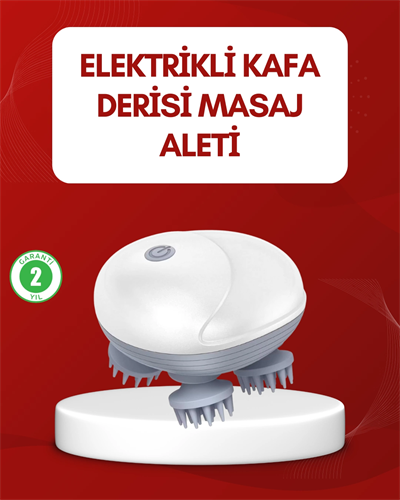 Su Geçirmez Elektrikli Kafa Masaj Cihazı IPX7