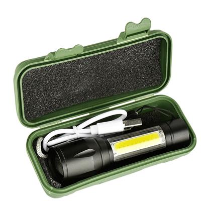 Su Geçirmez Şarjlı El Feneri 2500 Lumens + 5W COB LED USB Lion Şarjlı Ultra Güçlü Q5 XPE (3936)