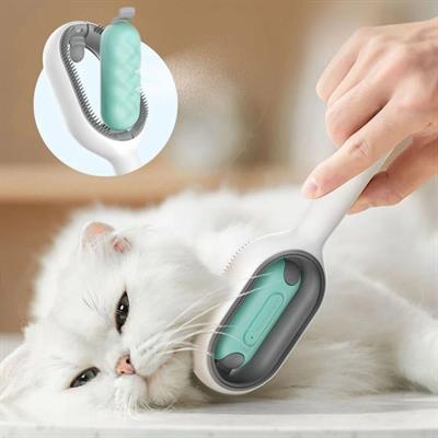 Su Hazneli Kedi ve Köpek Tüyü Toplamama Fırçası Su Hazneli Pet Tarağı (3936)