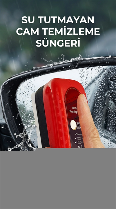 Su İz Bırakmayan Araç Camı Temizleme Süngeri, Pratik Kullanım