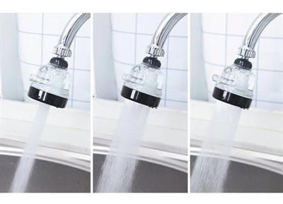 Su Tasarruflu  3 Fonksiyonlu  Oynar  Musluk Başlığı - Şeffaf (3936)