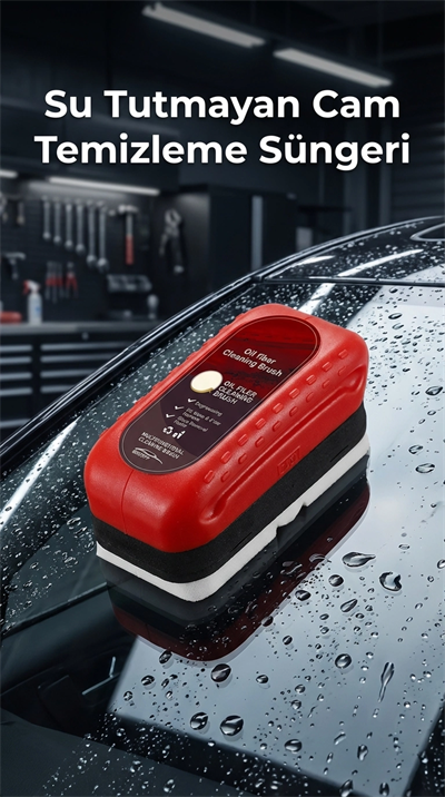 Su Tutmayan Araç Cam Temizleme Süngeri - Pratik Kullanım