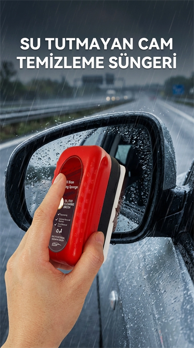 Su Tutmayan Araç Cam Temizlik Süngeri Pratik Kullanım