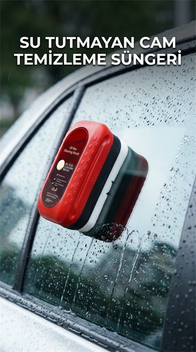 Su Tutmayan Araç Camı Temizleme Süngeri - Etkili Temizlik