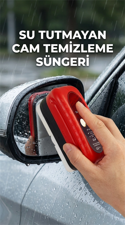 Su Tutmayan Araç Camı Temizleme Süngeri 2li Paket