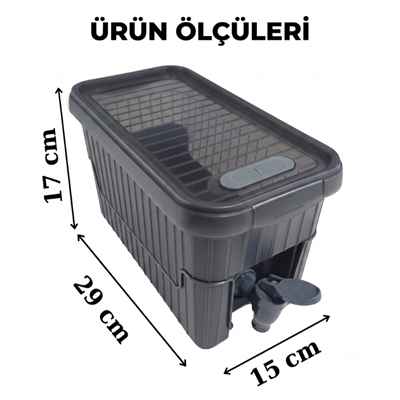Su ve Meşrubat Sebili - Buzdolabı Uyumlu - Musluklu - Kapaklı