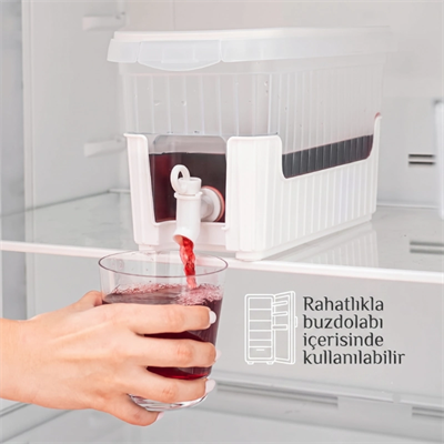 Su ve Meşrubat Sebili - Buzdolabı Uyumlu - Musluklu - Kapaklı