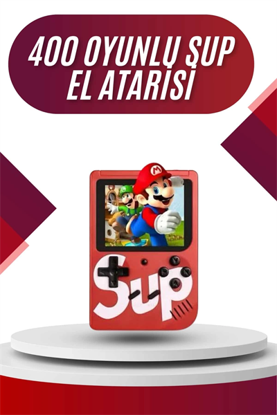 Sup Atari Retro 400 Nostalji Oyunlu Mini Atari Taşınabilir Oyun Konsolu