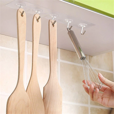 Süper Güçlü Yapışkanlı Suya Dayanıklı Şeffaf Askı 5li Set Yeniden Kullanılabilir Kancalar Bx40