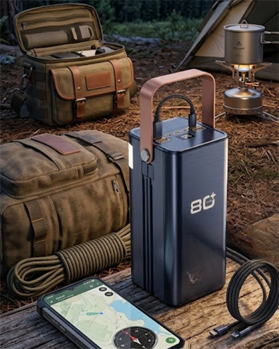 Süper Hızlı Şarj Powerbank 80000 mAh Büyük Kapasite Çoklu USB Çıkışlı Taşınabilir Şarj Aleti