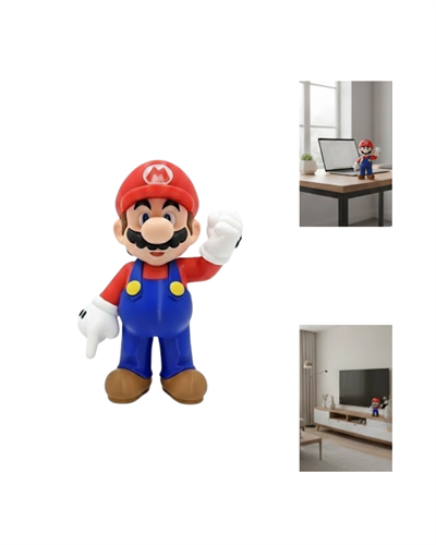 Süper Mario Masa Üstü Dekor Biblo Oyun Severlere Özel Figür