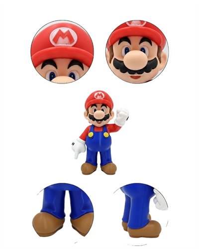 Süper Mario Masa Üstü Dekor Biblo Oyun Severlere Özel Figür