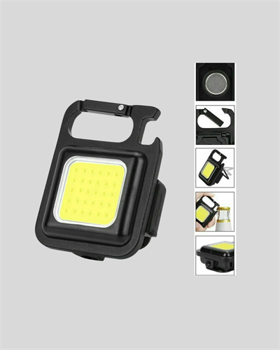 Süper Parlak 800 Lümen LED Fener – USB Şarjlı, 3 Işık Modlu, Mini Taşınabilir ve Anahtarlık Tipi