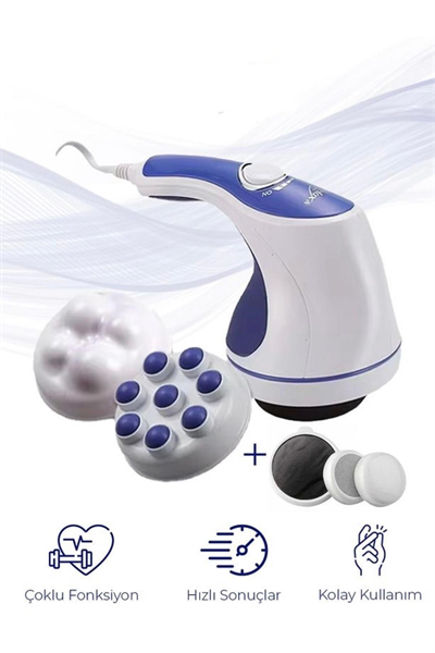 Super Tone Çok Fonksiyonlu 5 Başlıklı Masaj Aleti