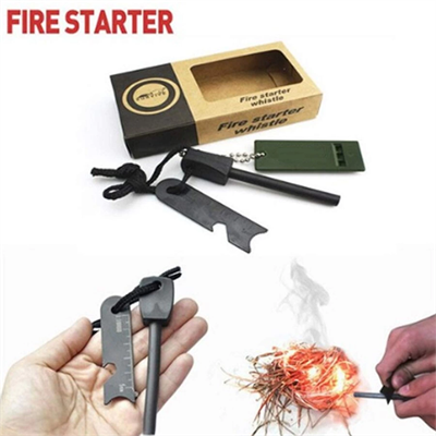 Survive Magnezyum Çubuğu Ateş Başlatıcı Çakmak Taşı