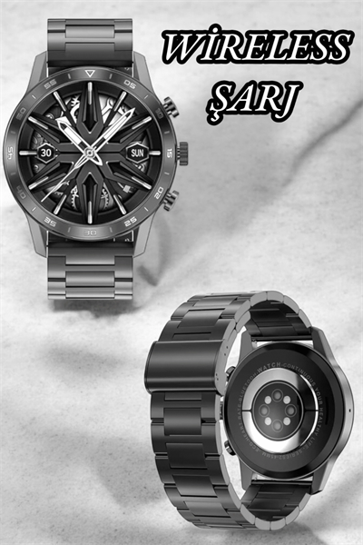 Suya Dayanıklı Dokunmatik Akıllı Saat Bluetooth 5.0, Sesli Asistan ve Sağlık Takibi