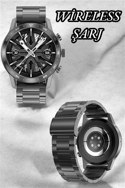 Suya Dayanıklı Dokunmatik Akıllı Saat Bluetooth 5.0, Sesli Asistan ve Sağlık Takibi