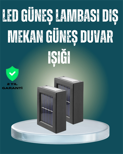 Suya Dayanıklı Güneş Enerjili Bahçe Lambası
