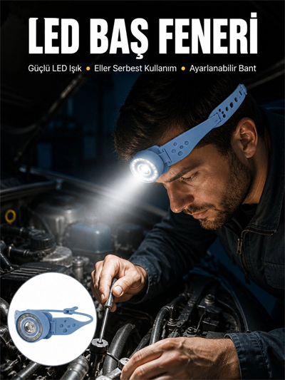Suya Dayanıklı LED Kafa Lambası Outdoor Kullanım Yeni Nesil