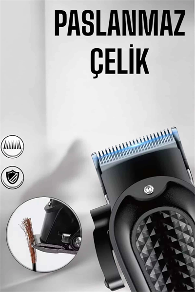 Suya Dayanıklı Tıraş Makinesi Keskin Bıçaklı Dijital Göstergeli Şarjlı