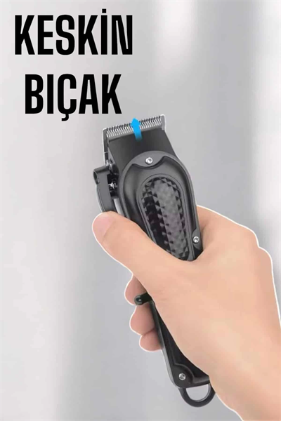Suya Dayanıklı Tıraş Makinesi Keskin Bıçaklı Dijital Göstergeli Şarjlı