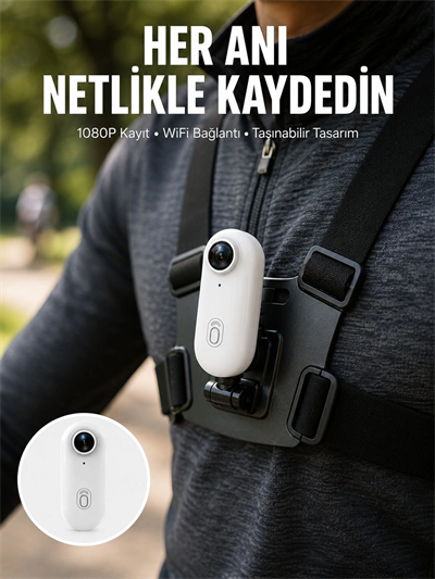 Suya ve Darbeye Dayanıklı Kompakt Spor Kamera 1080P Yeni Nesil