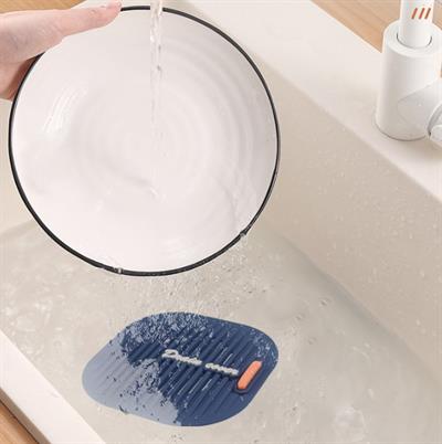 Süzgeçli Lavabo Gider Koruyucu Mat Gri (3936)