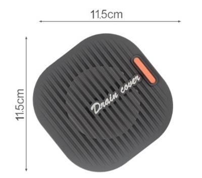 Süzgeçli Lavabo Gider Koruyucu Mat Gri (3936)