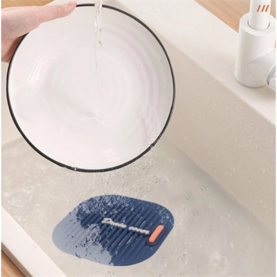 Süzgeçli Lavabo Gider Koruyucu Mat Gri