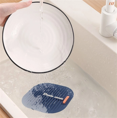 Süzgeçli Lavabo Gider Koruyucu Mat Gri Bx40