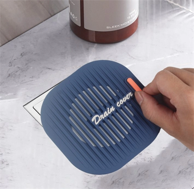 Süzgeçli Lavabo Gider Koruyucu Mat Gri Bx40