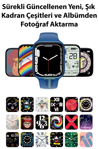 T700s Akıllı Saat Ios&android Destekli Arama Özellikli Sensörlü Smart Watch