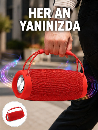 TF Kart ve AUX Destekli IPX6 Suya Dayanıklı Bluetooth Hoparlör Yeni Nesil