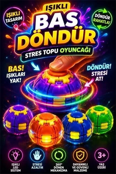 TYC0036 SPIN TOP IŞIKLI - 1 ADET STOKTA OLAN GÖNDERİLİR