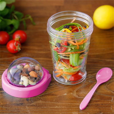 Take'n Go Kapaklı Kaşıklı Pratik Taşınabilir Meyveli Yoğurt Kabı Bx40