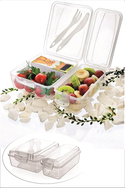 Takeaway Ergonomik Asorti Çatal Bıçaklı Pratik Yoğurt Saklama Kabı Bx40