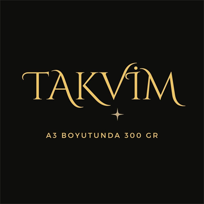 Takvim 2026 Premium A3 300 Gr Dijital Baskı Yeşil-beyaz