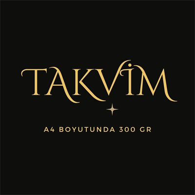Takvim 2026 Premium A4 300 Gr Dijital Baskı Yeşil Para