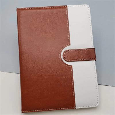 Tarihsiz Ajanda Defter Kahverengi Beyaz Renk