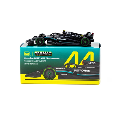 Tarmac Works 1/64 Mercedes-AMG F1 W14 E Performance Monaco Grand Prix 2023 Lewis Hamilton