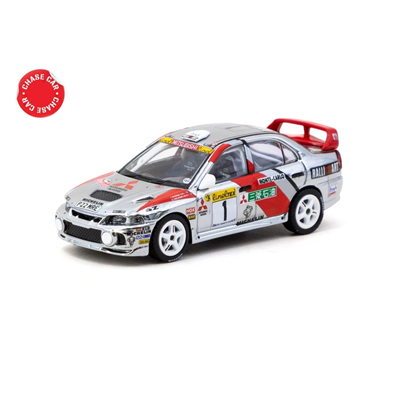 Tarmac Works 1/64 Mitsubishi Lancer Evolution IV Rallye Monte-Carlo 1997