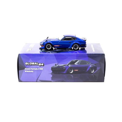 Tarmac Works 1/64 Nissan Fairlady Z S30 Widebody Blue - Designed by Jon Sibal