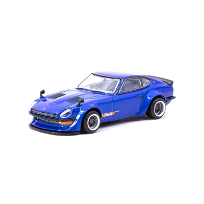Tarmac Works 1/64 Nissan Fairlady Z S30 Widebody Blue - Designed by Jon Sibal