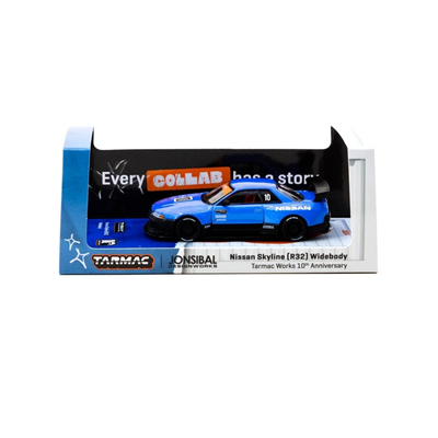 Tarmac Works 1/64 Nissan Skyline (R32) Widebody Tarmac Works 10th Anniversary - Designed by Jon Sibal