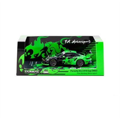 Tarmac Works 1/64 Porsche 911 GT3 Cup (992) Fire Monkey Motorsport - Tarmac Works X iXO Models